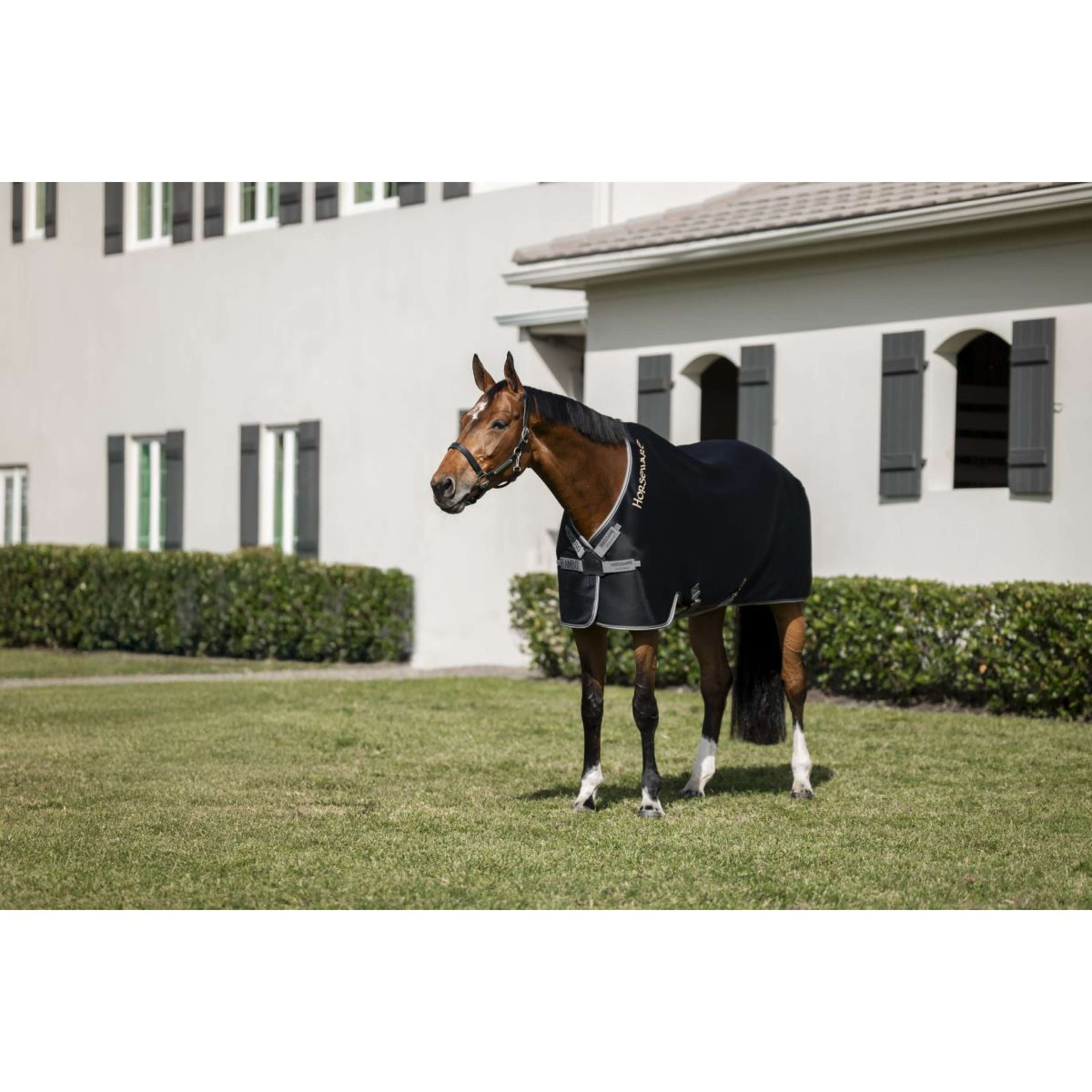 Rambo by Horseware Airmax Cooler Noir/Thunderstorm Grey/Silver
