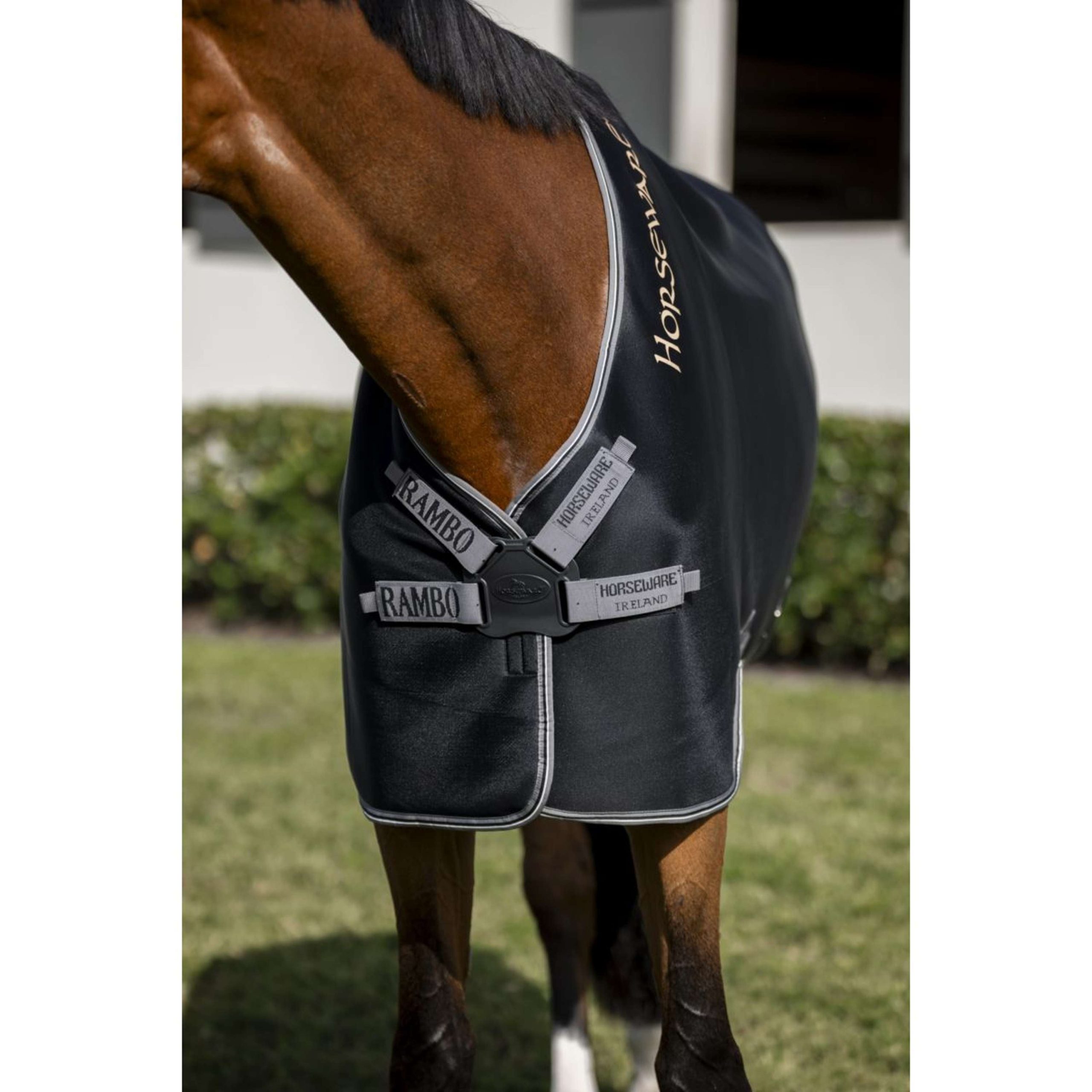 Rambo by Horseware Airmax Cooler Noir/Thunderstorm Grey/Silver – Image 2