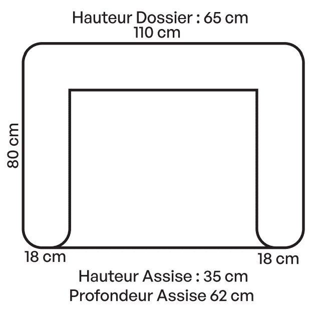 Fauteuil lin blanc – Image 3
