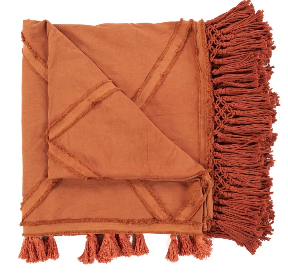 Couvre lit Berber Terracotta