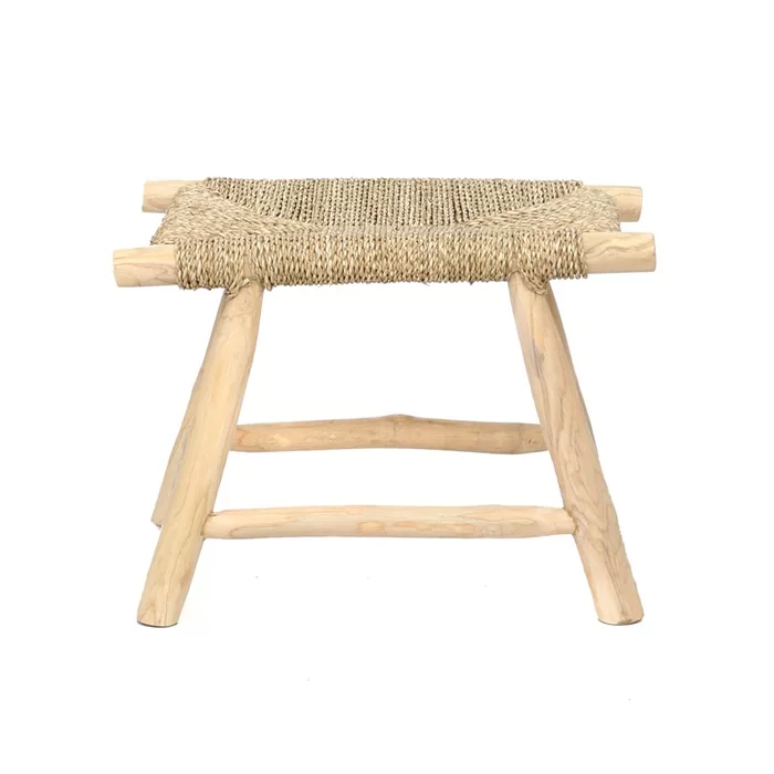 Tabouret tressage Jonc de mer naturel – Image 5